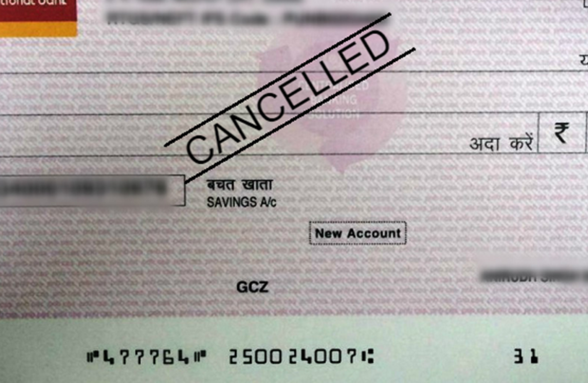 Cheque number Cheque number