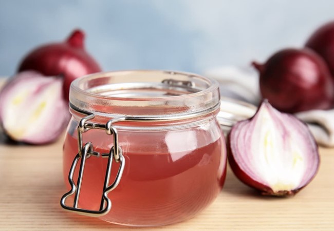 Onion juice benefits