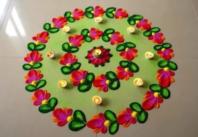 Office Rangoli Art